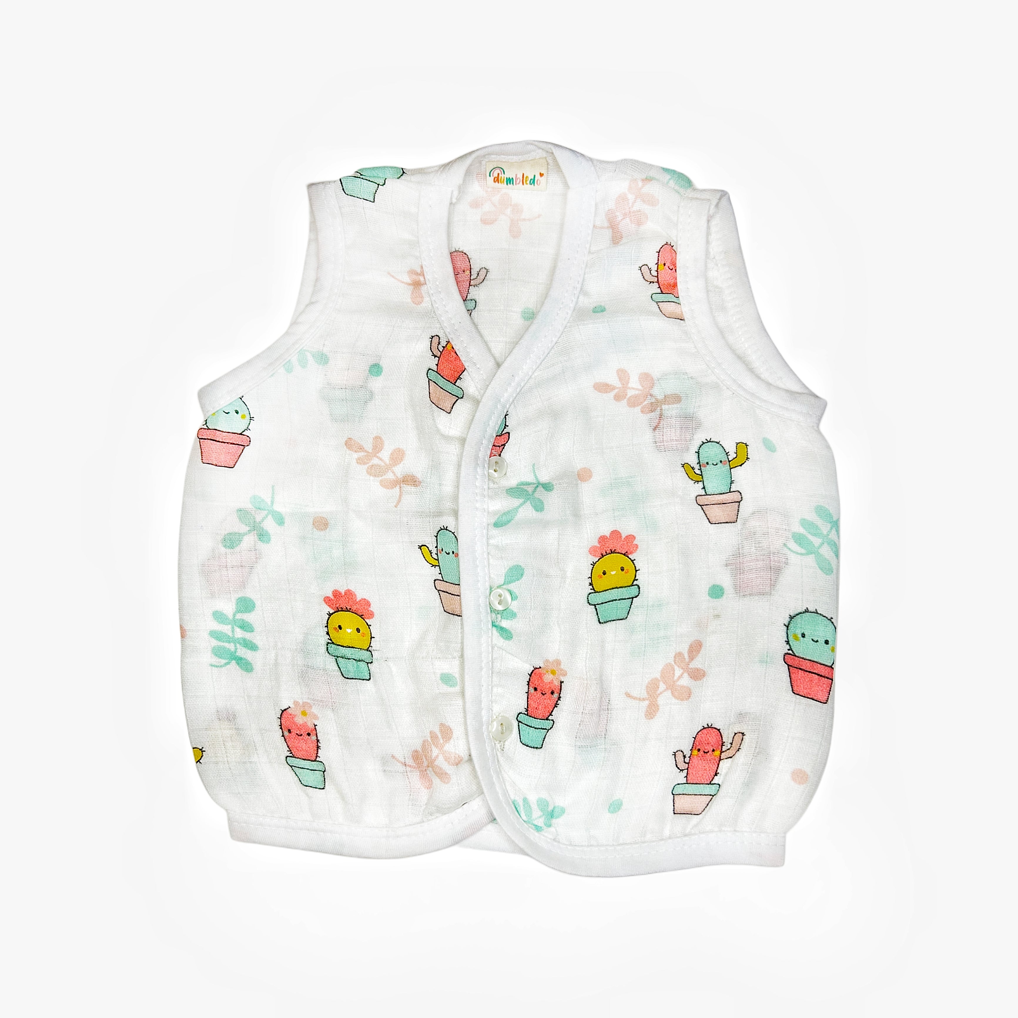 CactusCuddle Muslin Baby Vest
