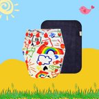 RainbowDoodle Cloth Diaper with Insert