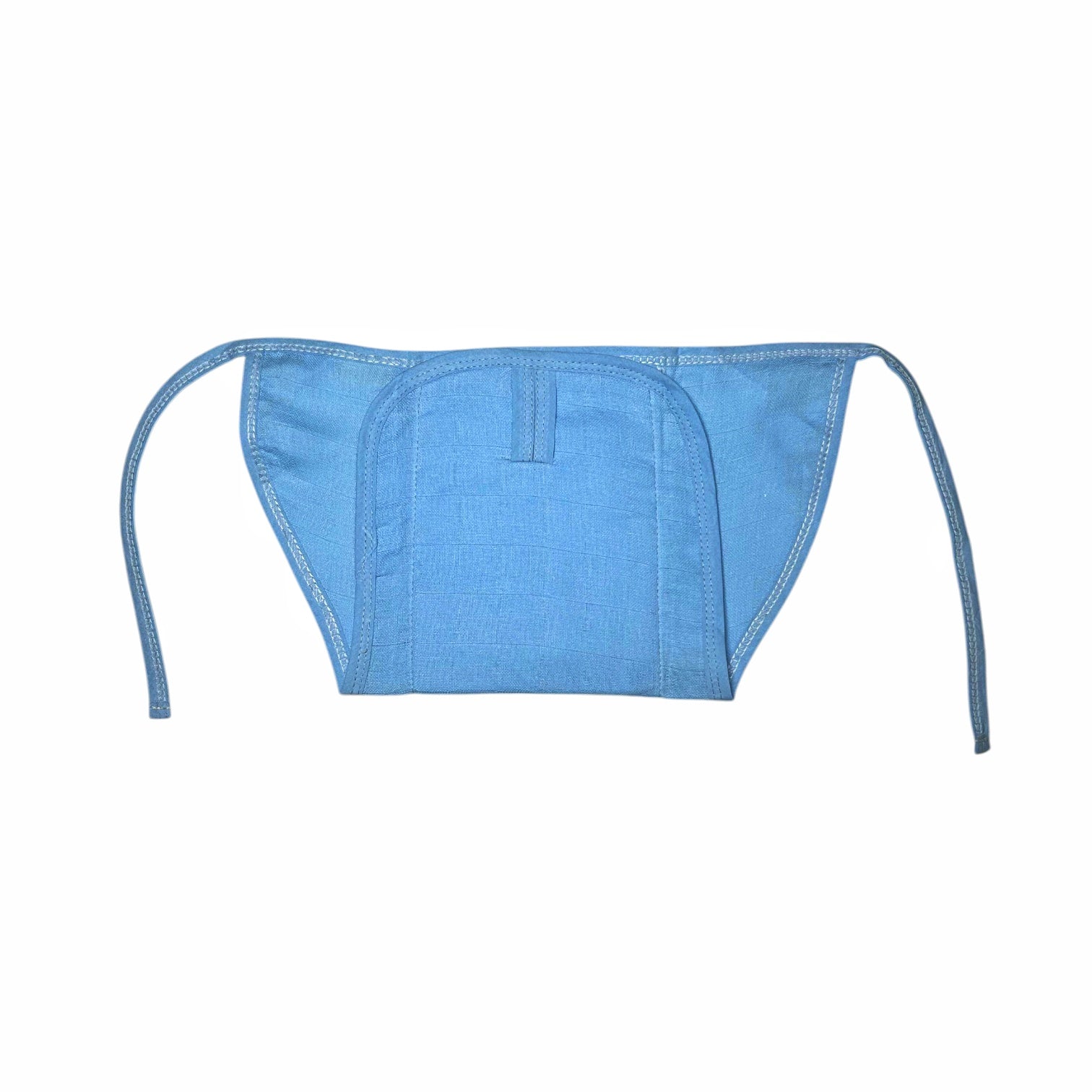 Sky Blue Muslin Nappy Combo
