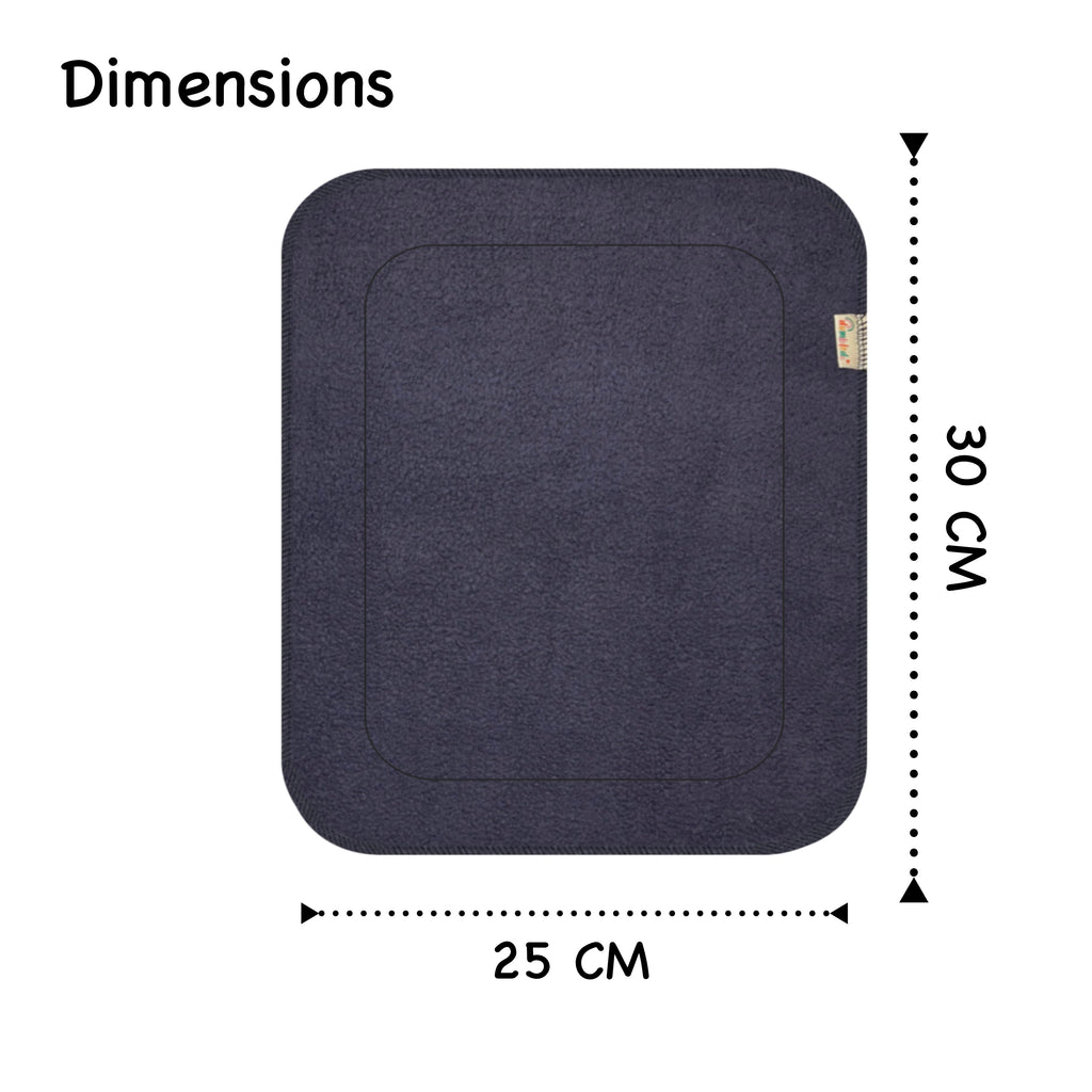 Black Cloth Diaper Inserts (Small & Large Sizes) Combo