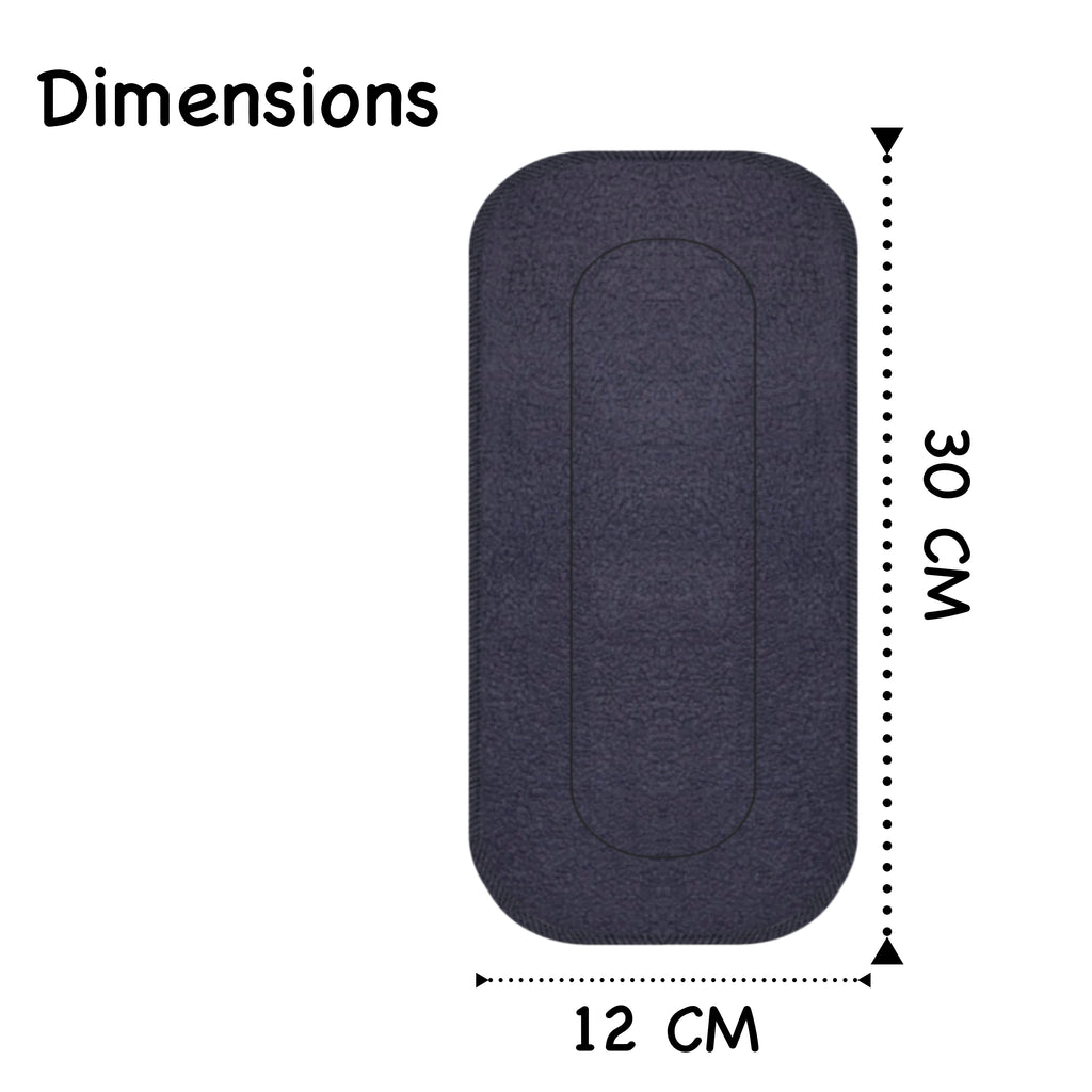 Black Cloth Diaper Inserts (Small & Large Sizes) Combo