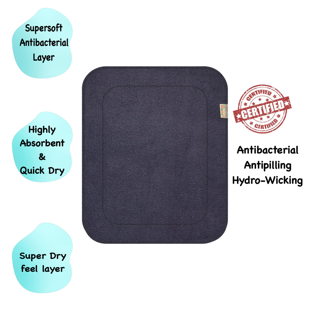 Black Cloth Diaper Inserts (Small & Large Sizes) Combo