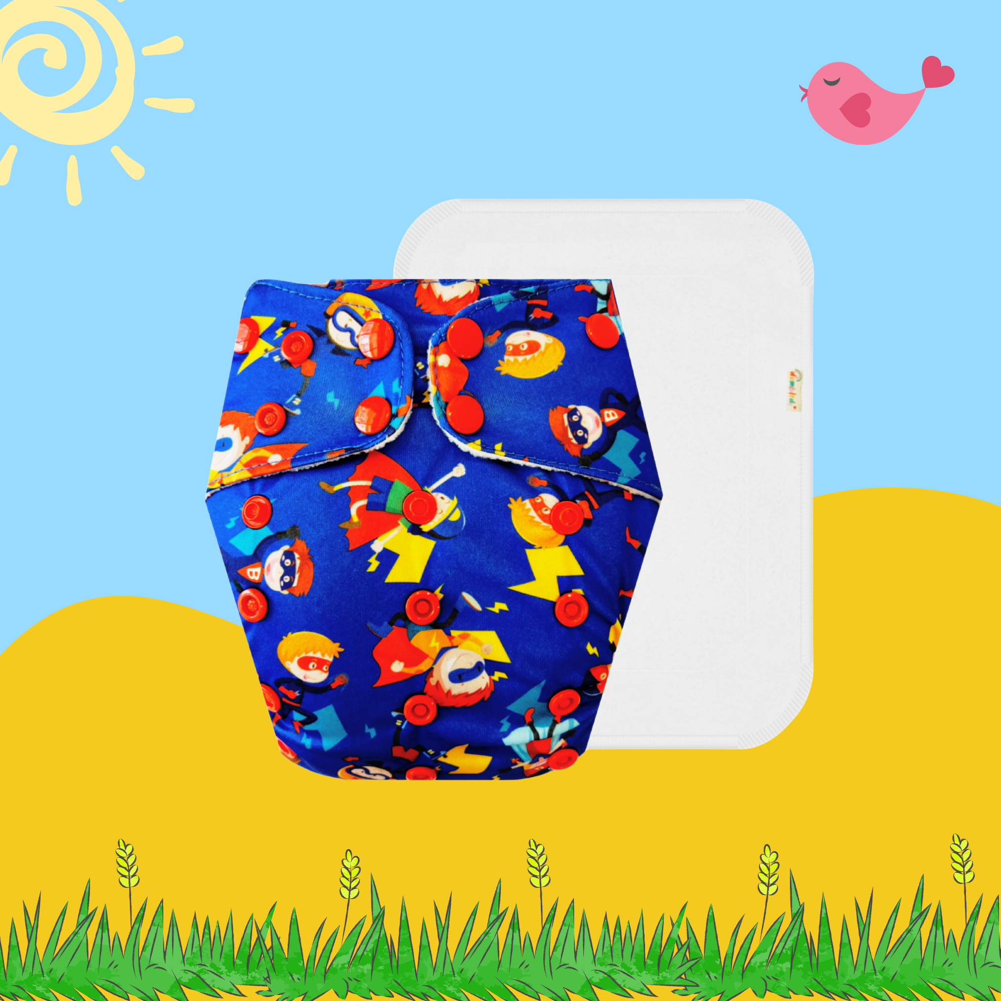 PowerPals Cloth Diaper with Insert