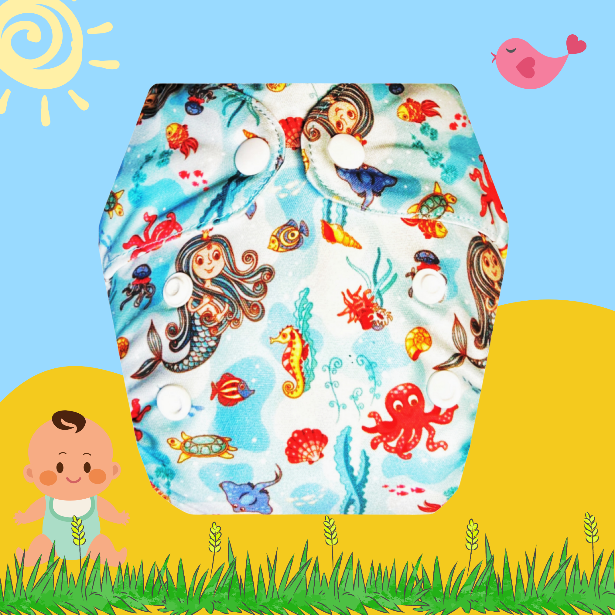 OceanJoy Newborn Cloth Diaper