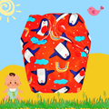 Penguin Print Newborn Diaper