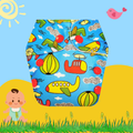 Airplane Print Newborn Diaper