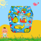 Airplane Print Newborn Diaper