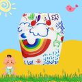Rainbow Print Newborn Diaper
