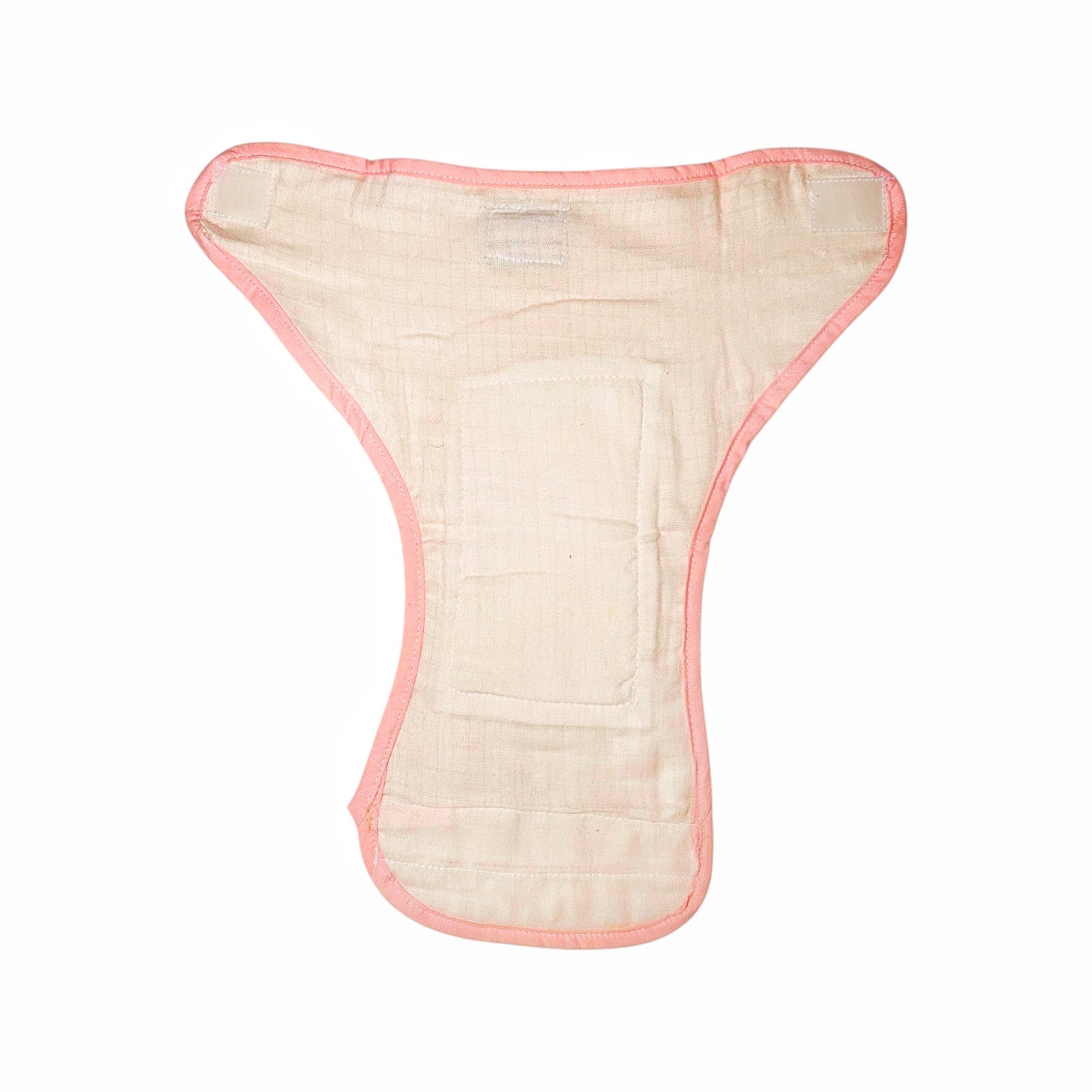 Peach Blush Muslin Diaper Combo