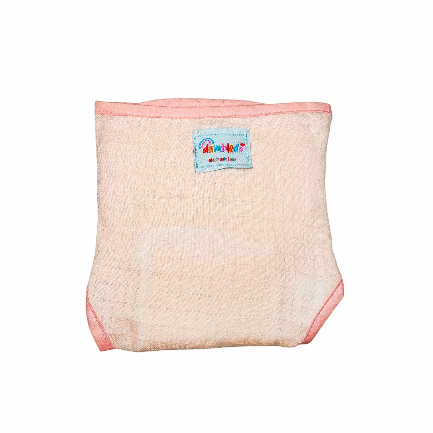 Peach Blush Muslin Diaper Combo