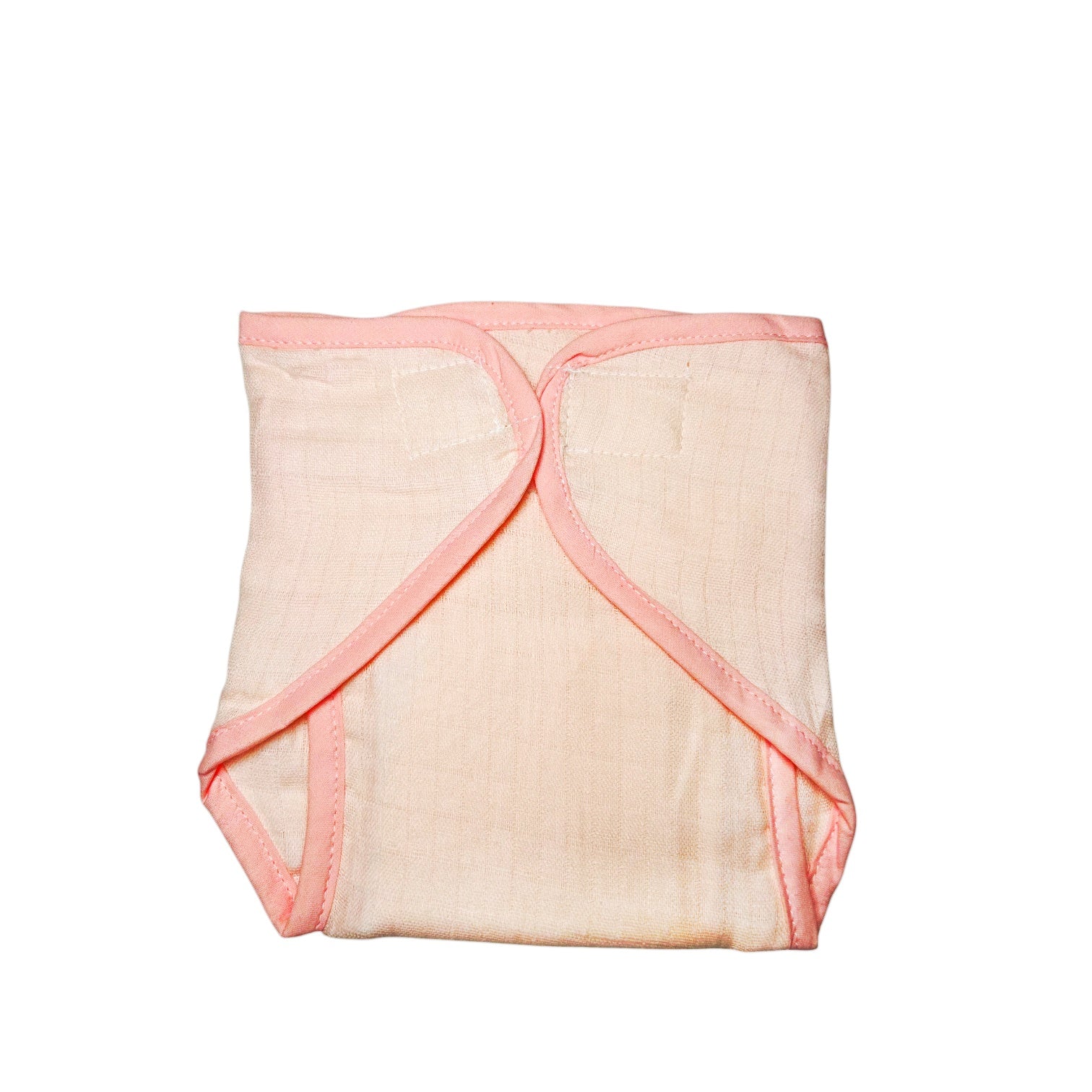Peach Blush Muslin Diaper Combo