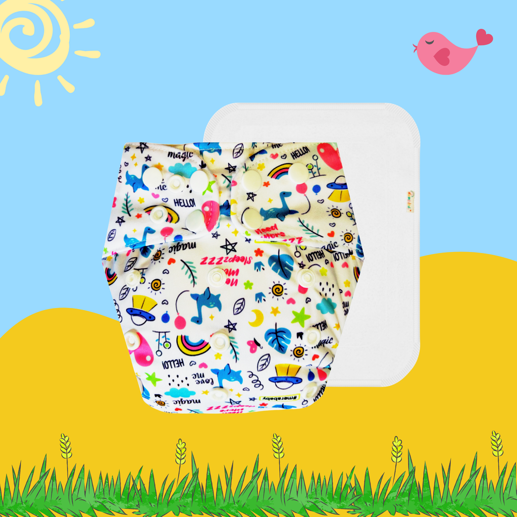 MagicDoodle Cloth Diaper with Insert