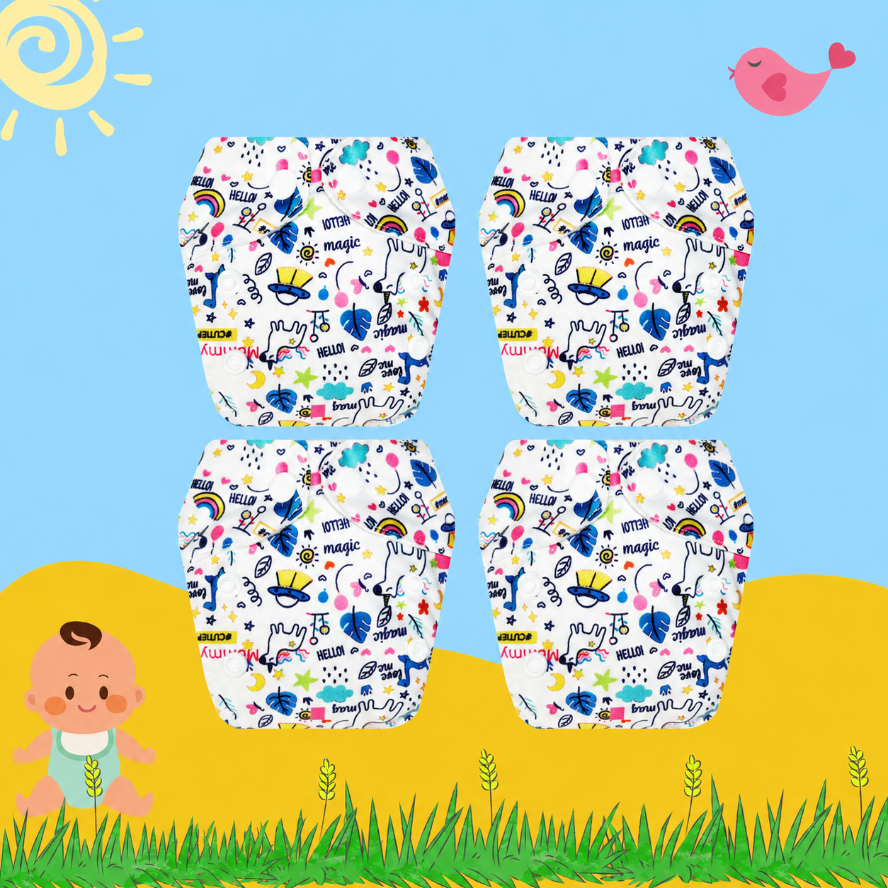 Magic Print Newborn Diaper