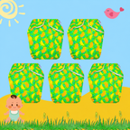 Mango Print Newborn Diaper