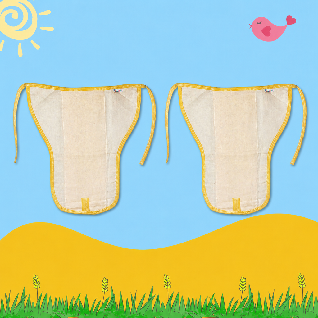 Sunshine Yellow Muslin Nappy Combo