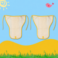 Sunshine Yellow Muslin Nappy Combo