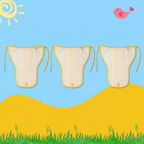 Sunshine Yellow Muslin Nappy Combo