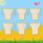 Sunshine Yellow Muslin Nappy Combo