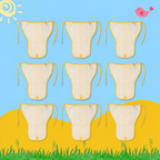 Sunshine Yellow Muslin Nappy Combo