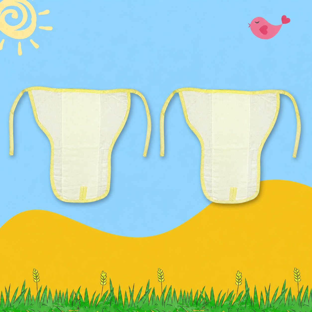 SunnyNest Muslin Nappy Combo