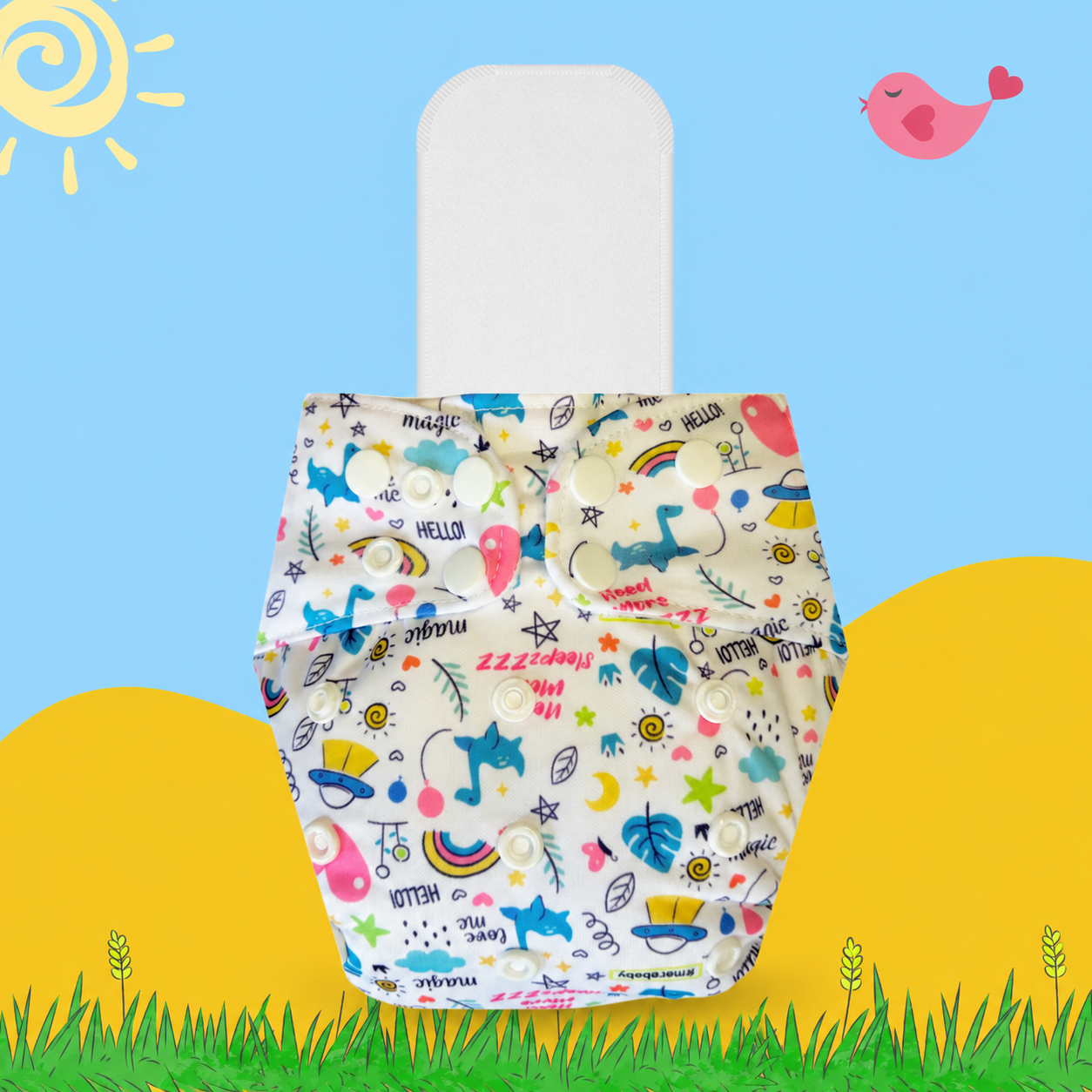MagicDoodle Cloth Diaper with Insert