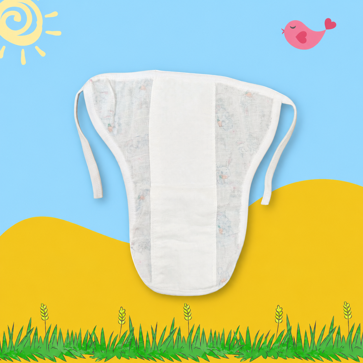 HopSnug Printed Muslin Nappy Combo
