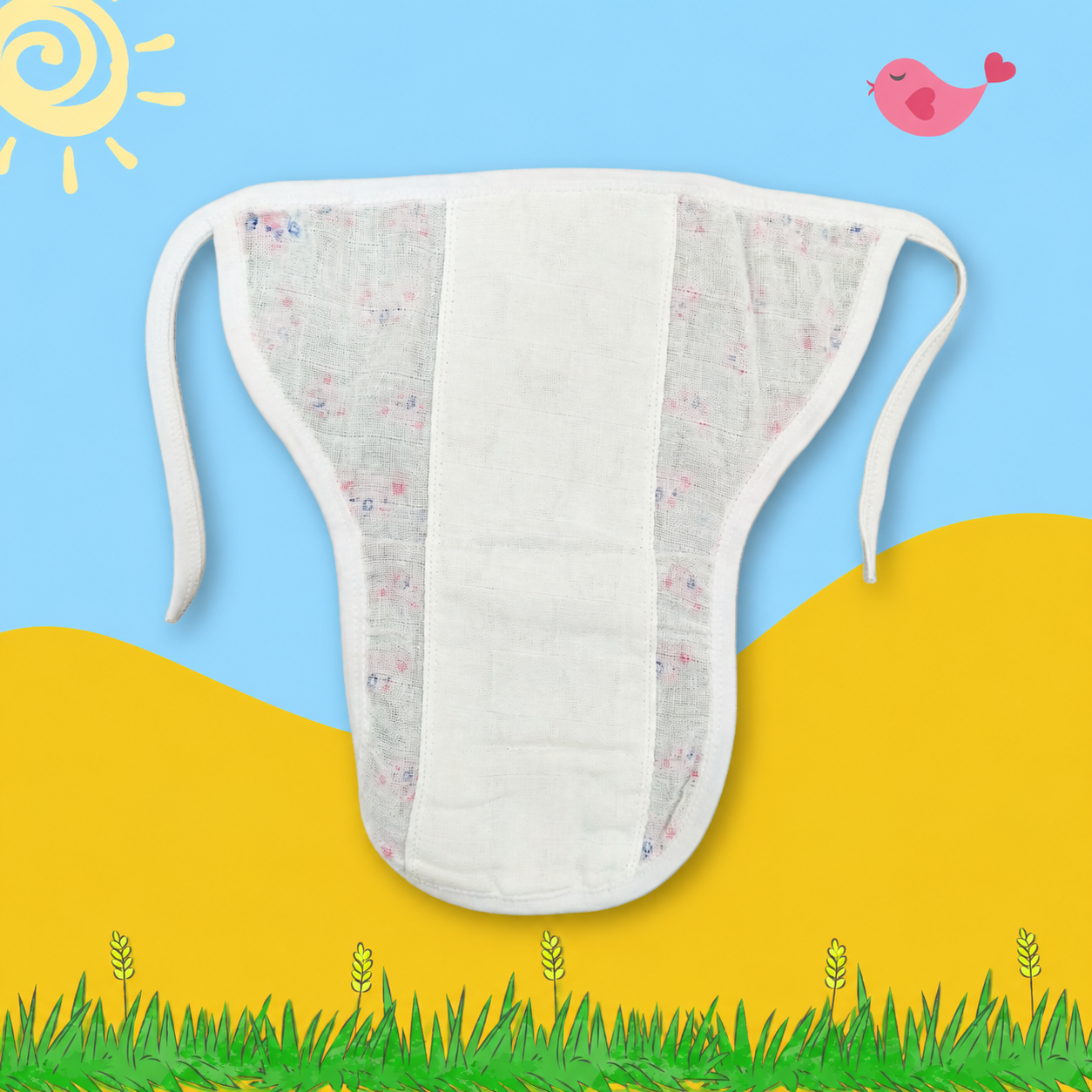 CuddleDots  Printed Muslin Nappy Combo