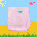 Blush Pink Muslin Diaper Combo