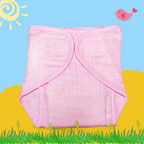 Blush Pink Muslin Diaper Combo