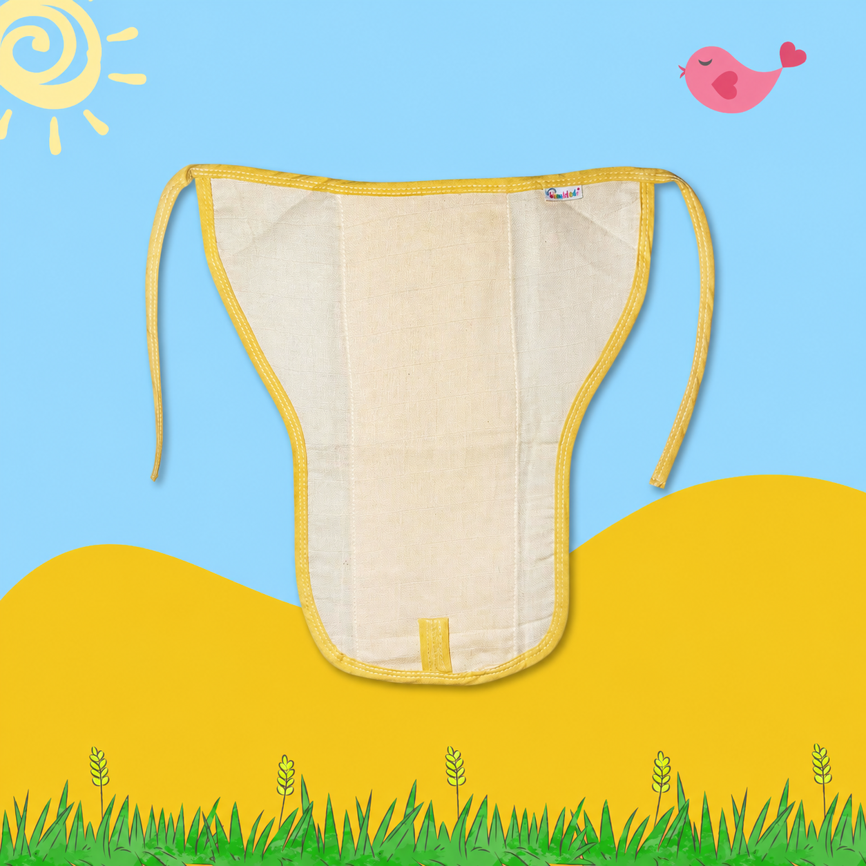 Sunshine Yellow Muslin Nappy Combo