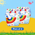 Rainbow Print Newborn Diaper