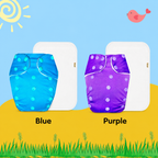 Solid Colors Cloth Diaper Packs With Large White insert Insert (Pack of 2)