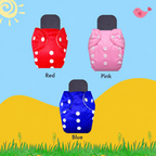 Solid Colors Cloth Diaper Packs With Small Black Insert (Pack of 3)