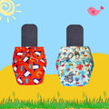 Printed Cloth Diaper Packs with Small Black Inserts