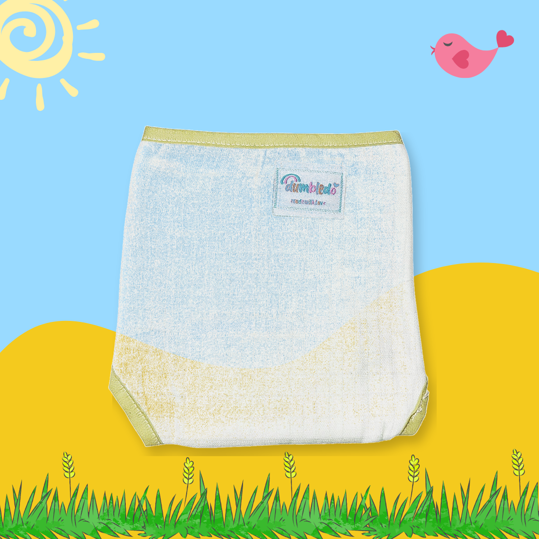 Lemon Zest Muslin Diaper Combo