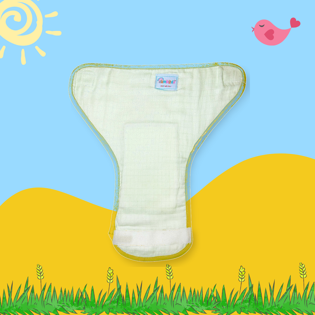 Lemon Zest Muslin Diaper (Pack of 5)